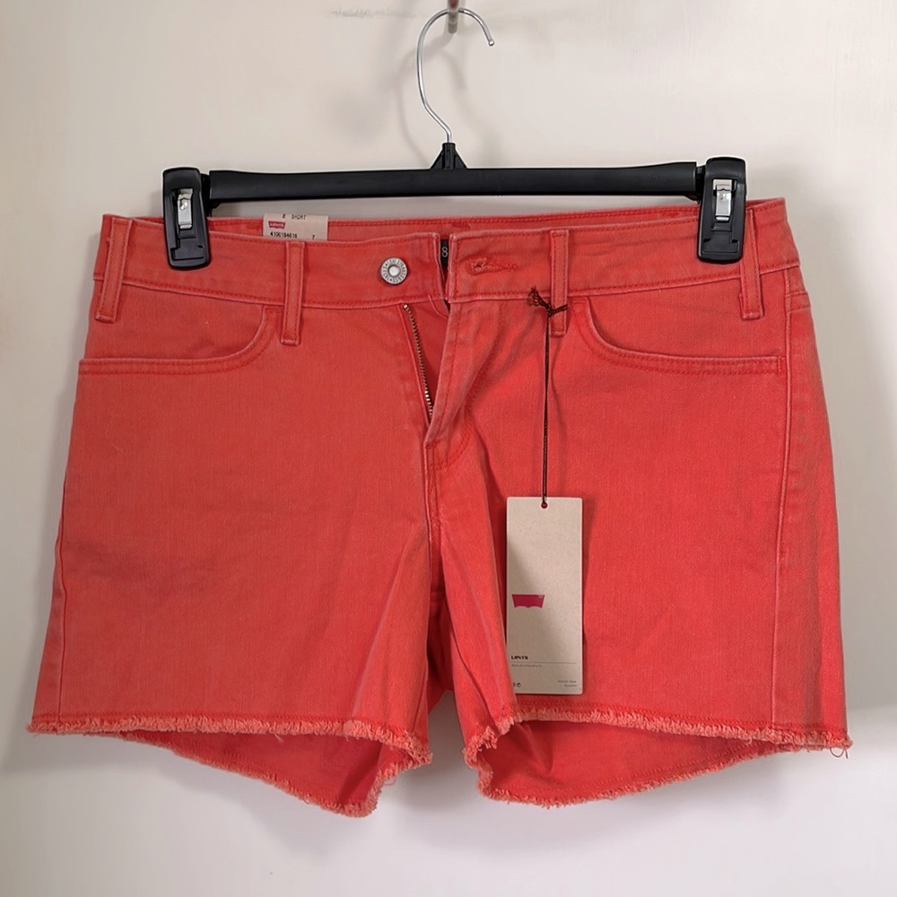 Levi's Women's Red Jean Shorts